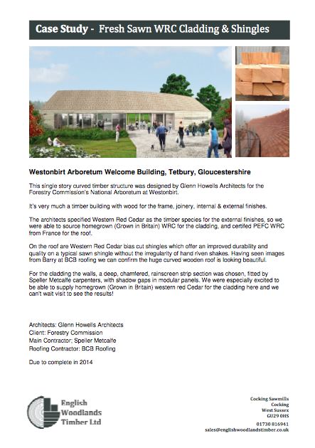 english woodlands timber case study westonbirt visitor centre