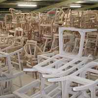 the furniture works frames waiting for the next stage