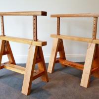 MHW Design oak basic table trestles