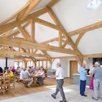 oakland vale timber framed building for farmshop
