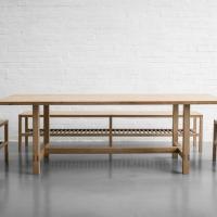 Colin Parker Furniture dining table and bench set