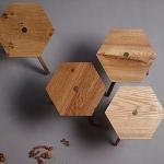 Ted Jefferis is Ted Wood and these are his beautiful stool sets
