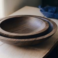 wooden & woven beautiful turned bowls