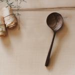 wooden & woven delicate wooden sppns and wood platters