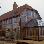 new england framing co oak framed house with conservatory